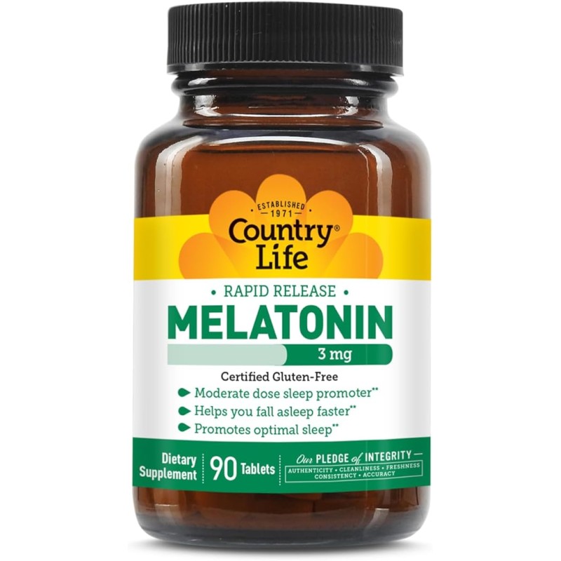 Country Life Melatonin 3mg 90 Tablets Country Life Melatonin 3mg 90 Tablets