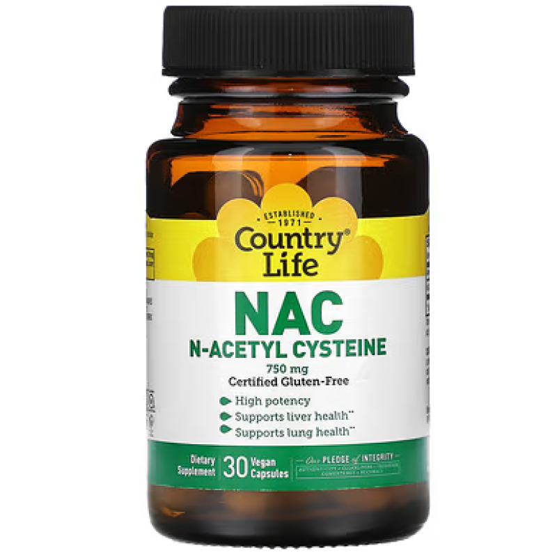 Country Life N-Acetyl Cysteine (NAC) 750mg 30 Capsule