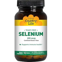 Country Life Selenium 100 mcg Yeast Free 90 Tablets