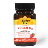Country Life Vegan K2 500mcg 60 Tablets
