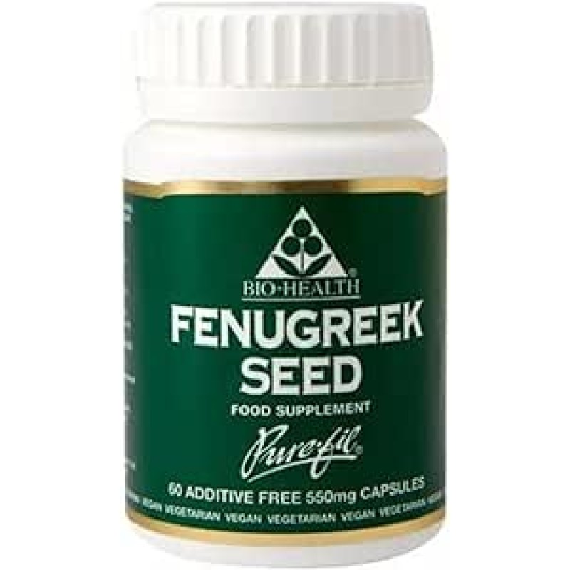 Bio-Health Fenugreek Seed 550mg 60 Capsules