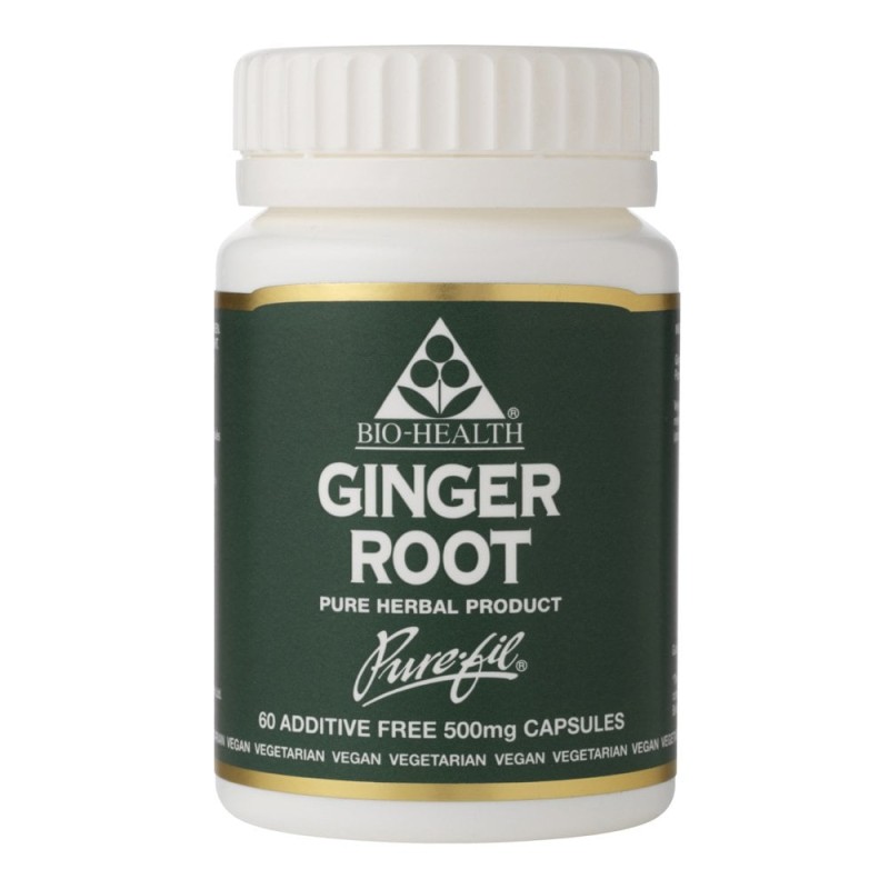 Bio-Health Ginger Root 500mg 60 Capsules
