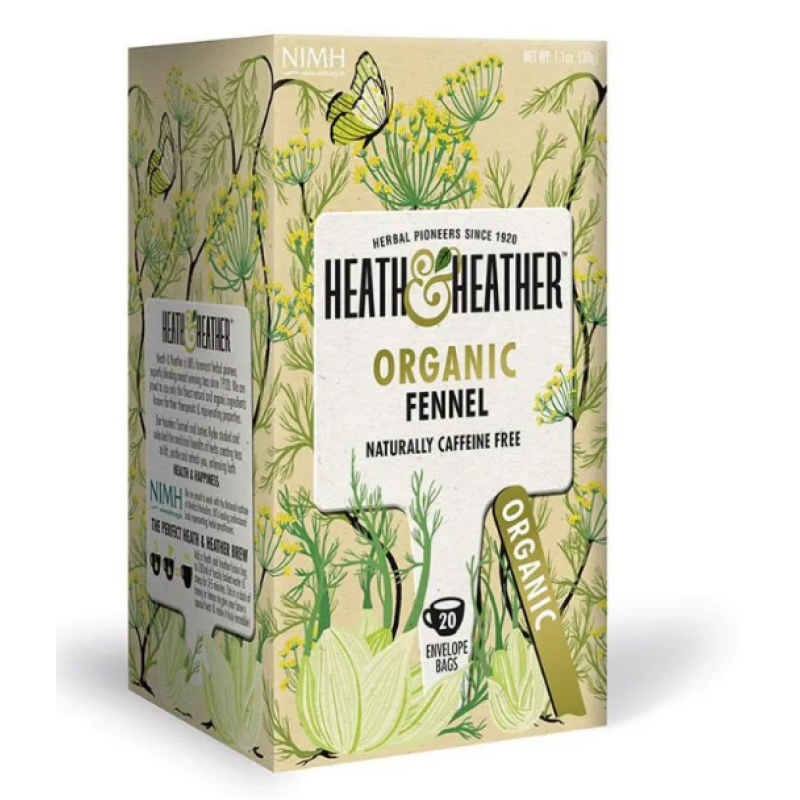 Heath And Heather Organic Fennel 20 Tea Bags