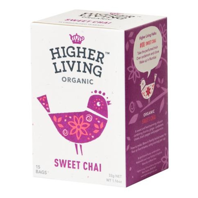 Higher Living Organic Sweet Chai 15 Bags