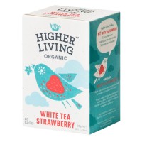 Higher Living Organic White Tea Strawberry 20 Bags
