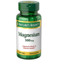 Nature's Bounty Magnesium 500mg Coated 100 Tablets
