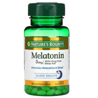 Nature's Bounty Melatonin 5mg Rapid Release 90 Softgels