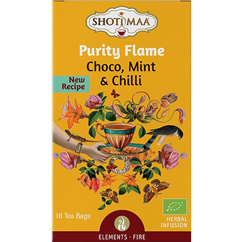 Shoti Maa Purity Flame – Choco, Mint and Chilli 16 Tea Bags