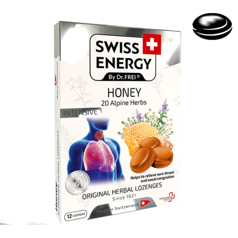 Swiss Energy Honey 20 Lozenges
