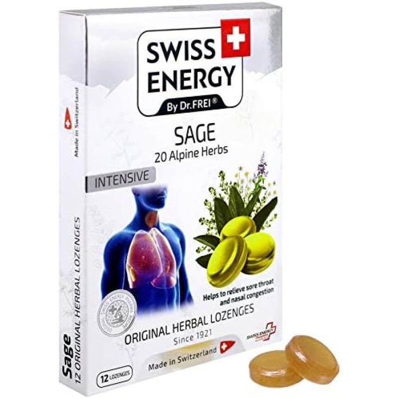Swiss Energy Sage Herbal 20 Lozenges