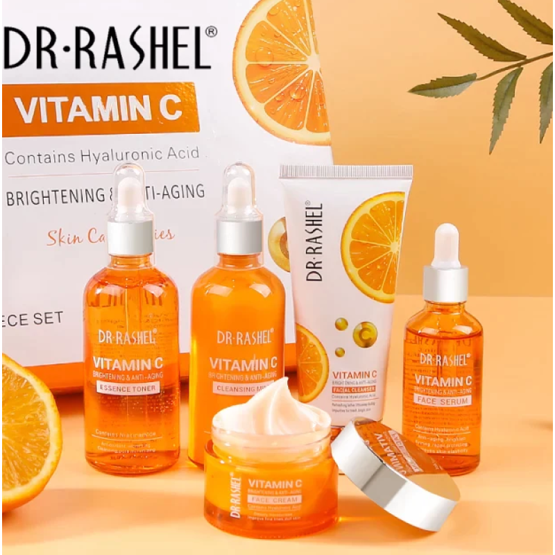 Dr. Rashel Vitamin C Brightening and Anti-aging Skincare 5in 1 Set
