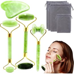 Jade Roller and Gua Sha Set