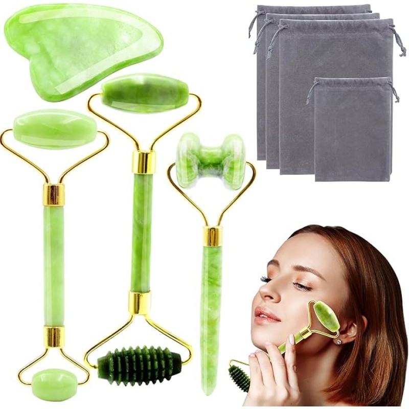 Jade Roller and Gua Sha Set