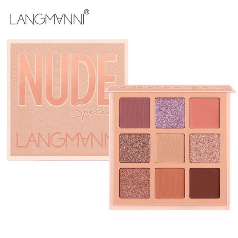 Langmanni 9 Colors Nude Eyeshadow Palette