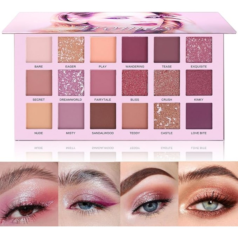 Nude 18 Color Eyeshadow Palette