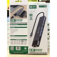 LW-SIL-DOCK-8I1 -8 IN 1 Docking Station