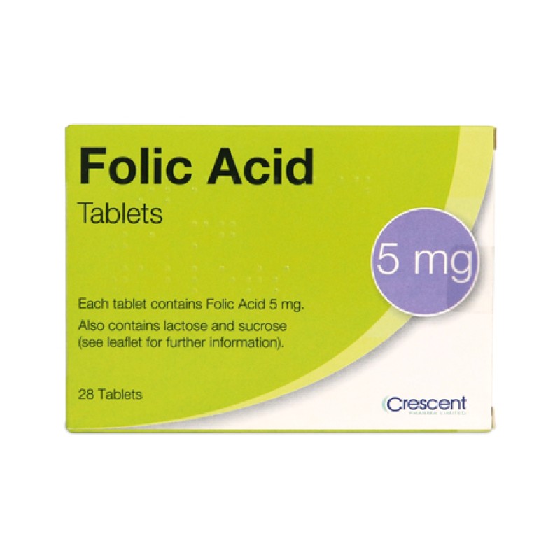 Folic Acid Tablets 5mg 28 Tablets Folic Acid Tablets 5mg 28 Tablets