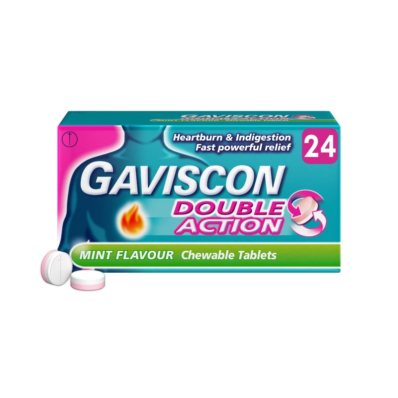 Gaviscon Double Action 24 Tablets Gaviscon Double Action 24 Tablets