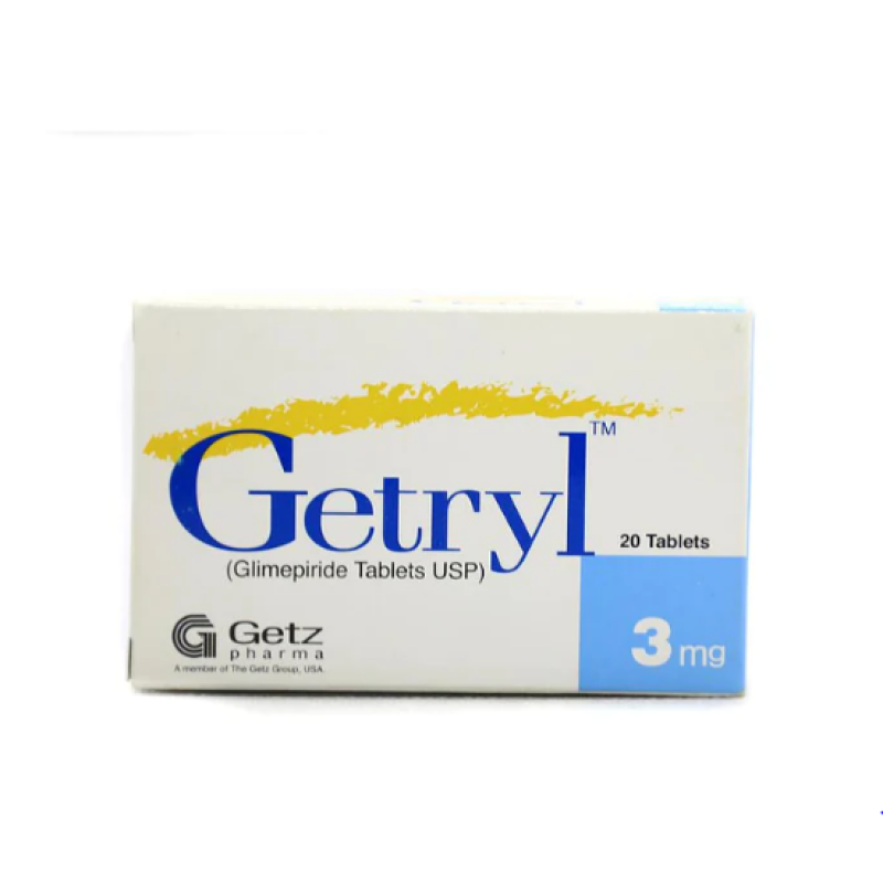 Getryl 3mg 20 Tablets