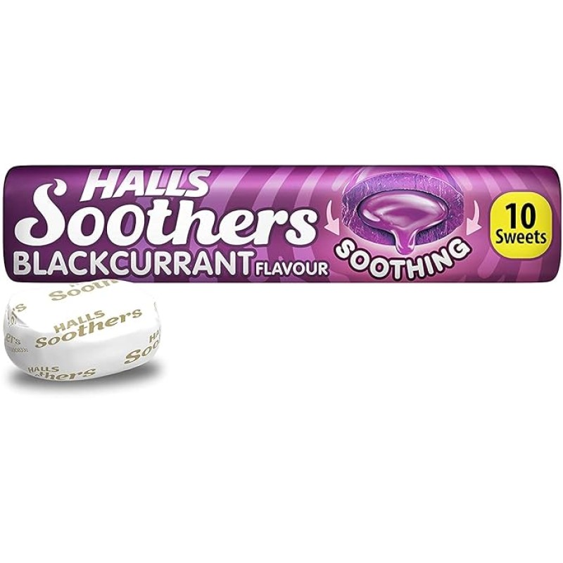 Halls Soothers Blackcurrant 45g