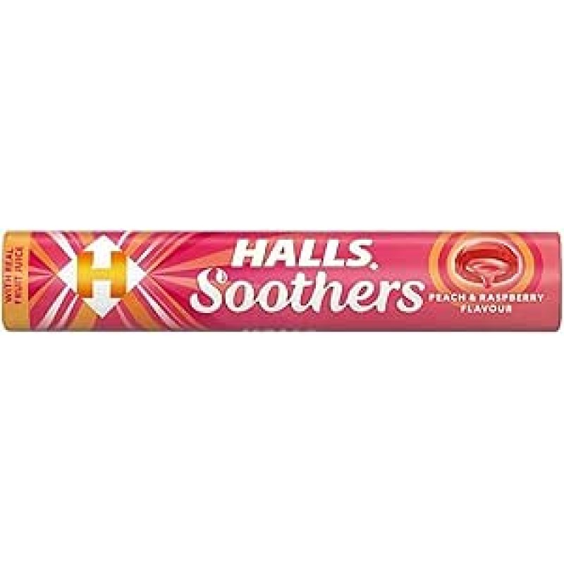 Halls Soothers Peach and Raspberry 45g