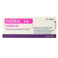 Inderal 10mg 50 Tablets
