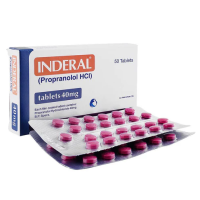 Inderal 40mg 50 Tablets