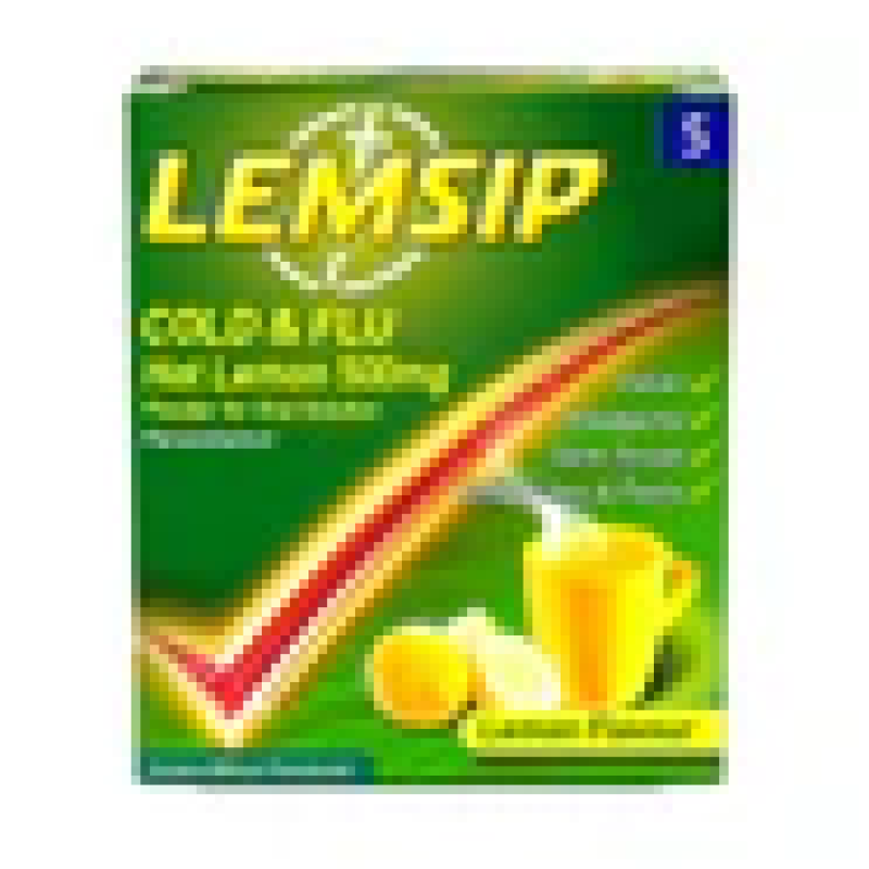 Lemsip Cold and Flu Lemon 5 Sachets