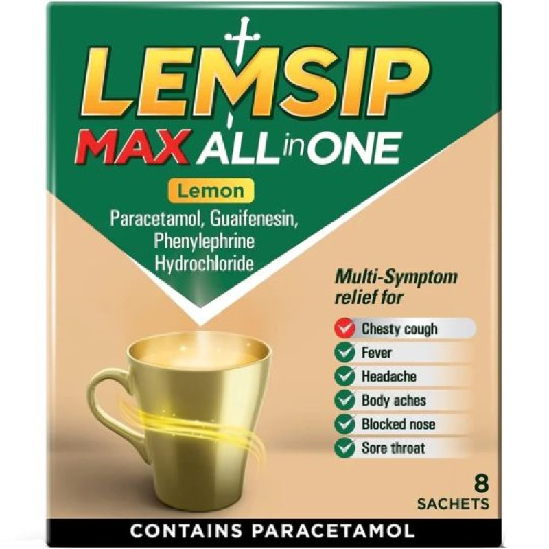 Lemsip Max All in One Lemon 8 Sachets