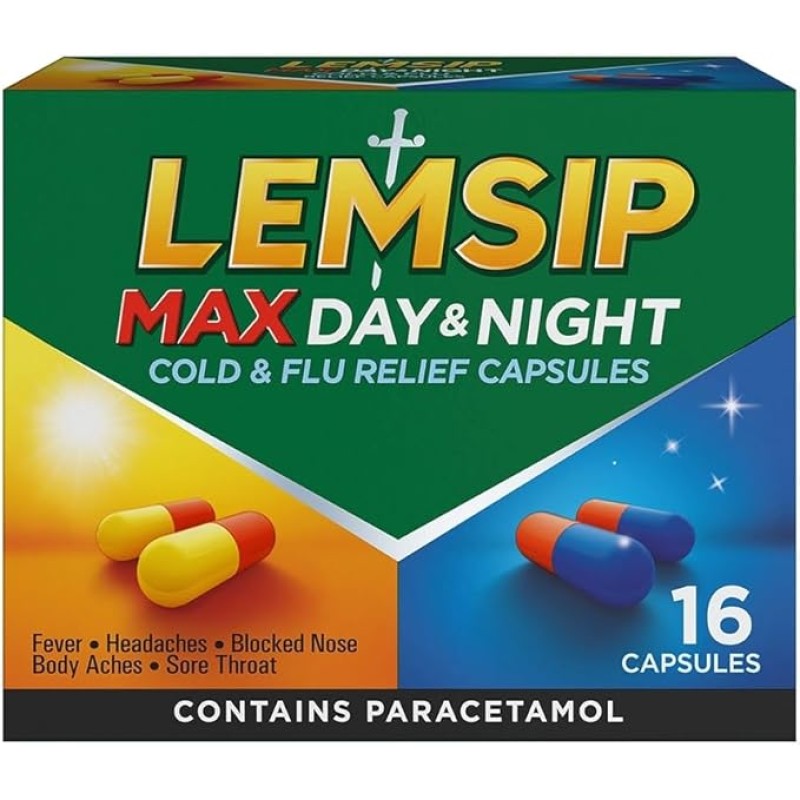 Lemsip Max Day and Night 16 Capsules Lemsip Max Day and Night 16 Capsules