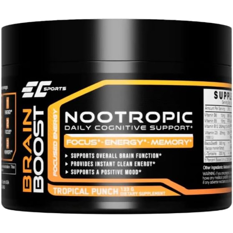 Earth's Creation Brain Boost Tropical Punch Powder