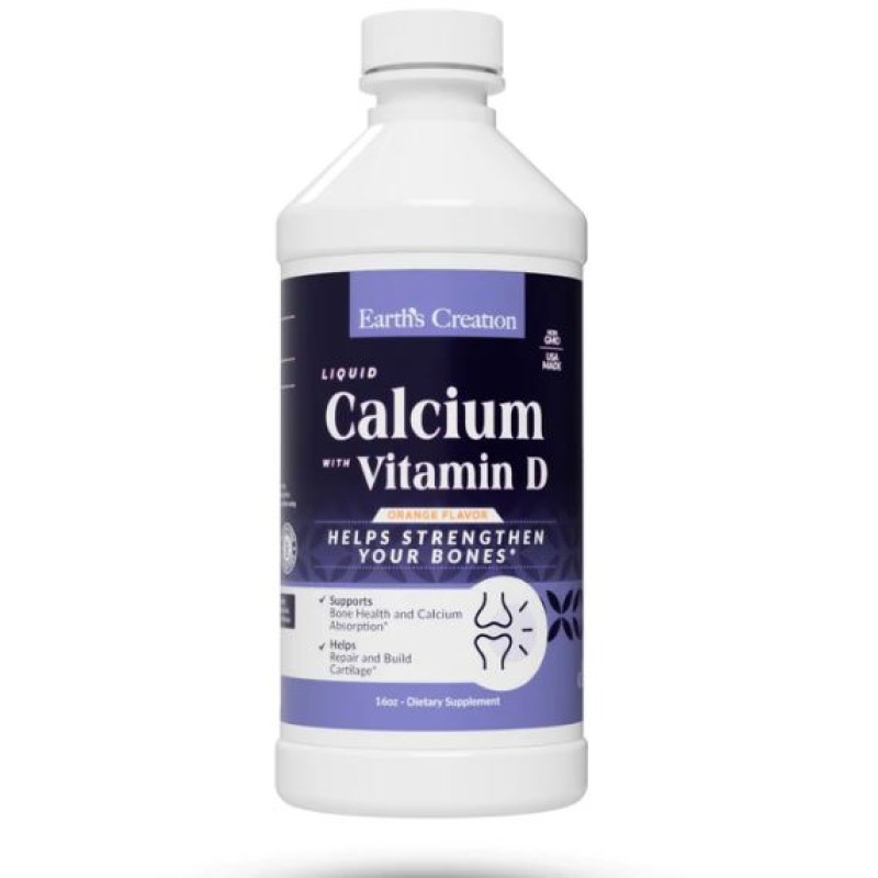 Earth's Creation Calcium Citrate with Vitamin D 473ml