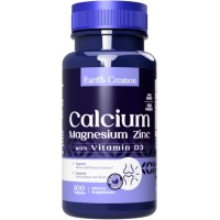 Earth's Creation Calcium, Magnesium and Zinc 100 Tablets