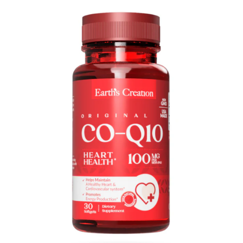 Earth's Creation Co-Q10 100mg 30 Softgels