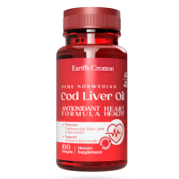 Earth's Creation Cod Liver Oil 400mg 100 Softgels