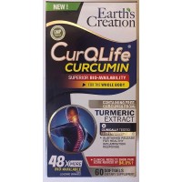 Earth's Creation Curqlife Curcumin With Boswellia 60 Softgels