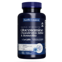 Earth's Creation Glucosamine, Chondroitin + Msm and Boswellia 60 Tablets