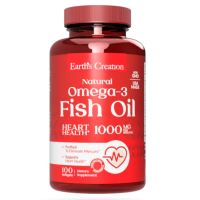 Earth's Creation Omega 3 Fish Oil 1000mg 100 Softgels