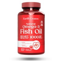 Earth's Creation Omega-3 Fish Oil 1000mg 200 Softgels