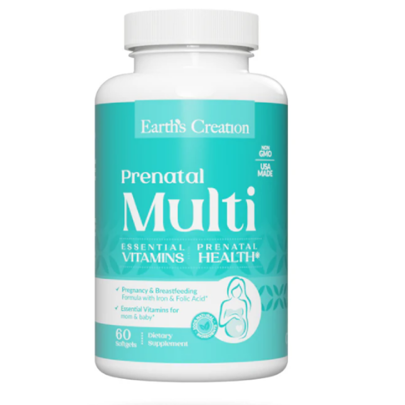 Earth's Creation Prenatal Multivitamin + Dha 60 Softgels