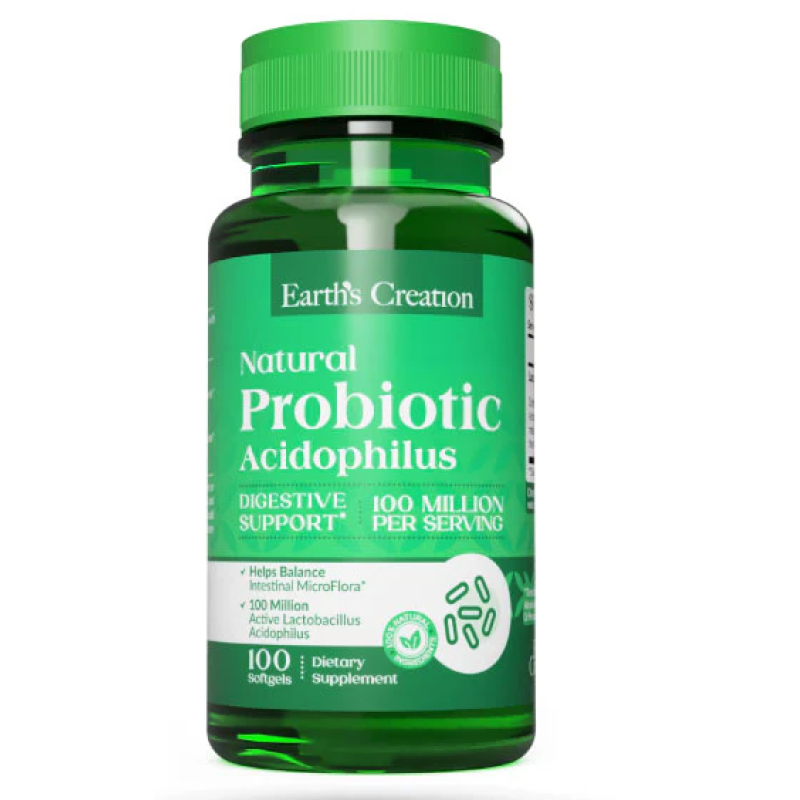 Earth's Creation Probiotic Acidophilus 100 Softgels