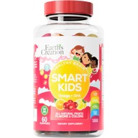 Earth's Creation Smart Kids Omega 3+Dha 60 Gummies