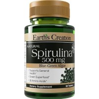 Earth's Creation Spirulina 500mg 60 Tablets