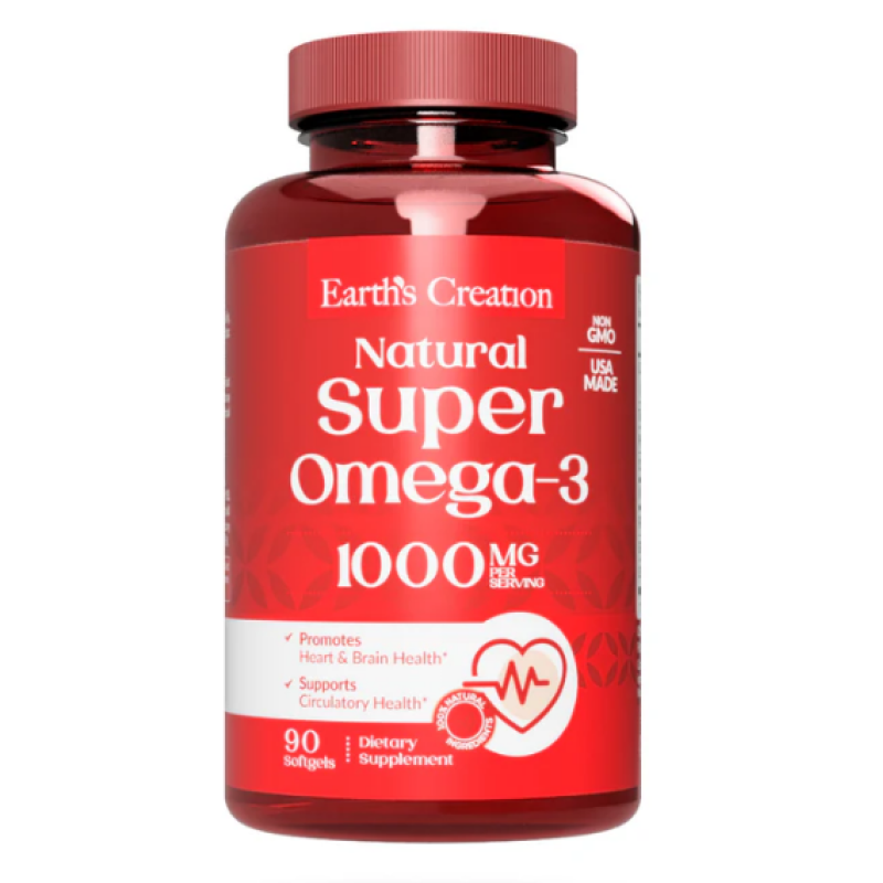 Earth's Creation Super Omega-3 1000mg 90 Softgels