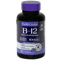 Earth's Creation Vitamin B-12 5000mcg 60 Tablets