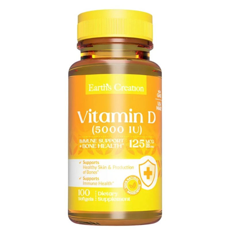 Earth's Creation Vitamin D 2000iu 100 Softgels