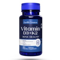 Earth's Creation Vitamin D3+ Vitamin K2 60 Softgels