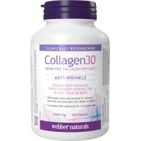 Webber Naturals Collagen 30 Anti-Wrinkle Bioactive Peptides 180 Tablets