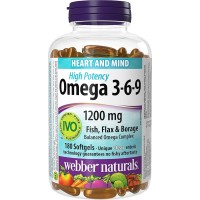 Webber Naturals Complete Omega 3,5,6,7,9 1300mg 90 Softgels