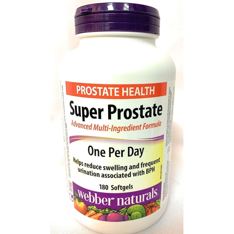 Webber Naturals Super Prostate Extra Strength 60 Softgels 